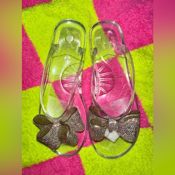 BAMBOO 🧊Carbon-03, Women's Clear Rhinestone Sandal, size 11, Brand New in Box - Picture 2 of 6